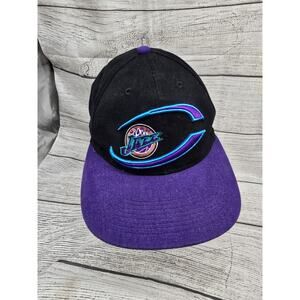 Vintage Utah Jazz Snapback Adjustable Hat Baseball Cap Box Seat Headwear Vintage